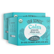 Four Sigmatic Organic Reishi Elixir Mix 40 packets front packaging on white background