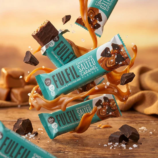 Fulfil Chocolate Salted Caramel protein snack bar chocolate coated 15 x 55g pack
