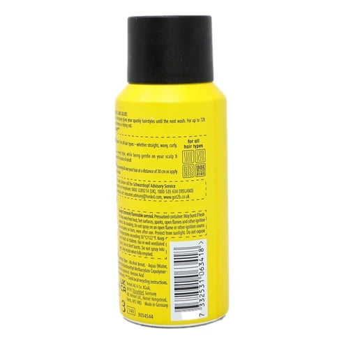 got2b Glued Blasting Freeze Hairspray, aerosol can packaging, citrus fragrance, 100ml, barcode