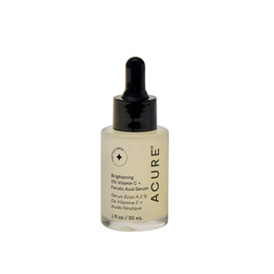 Acure Brightening 2% Vitamin C Ferulic Acid Serum glass bottle 30ml