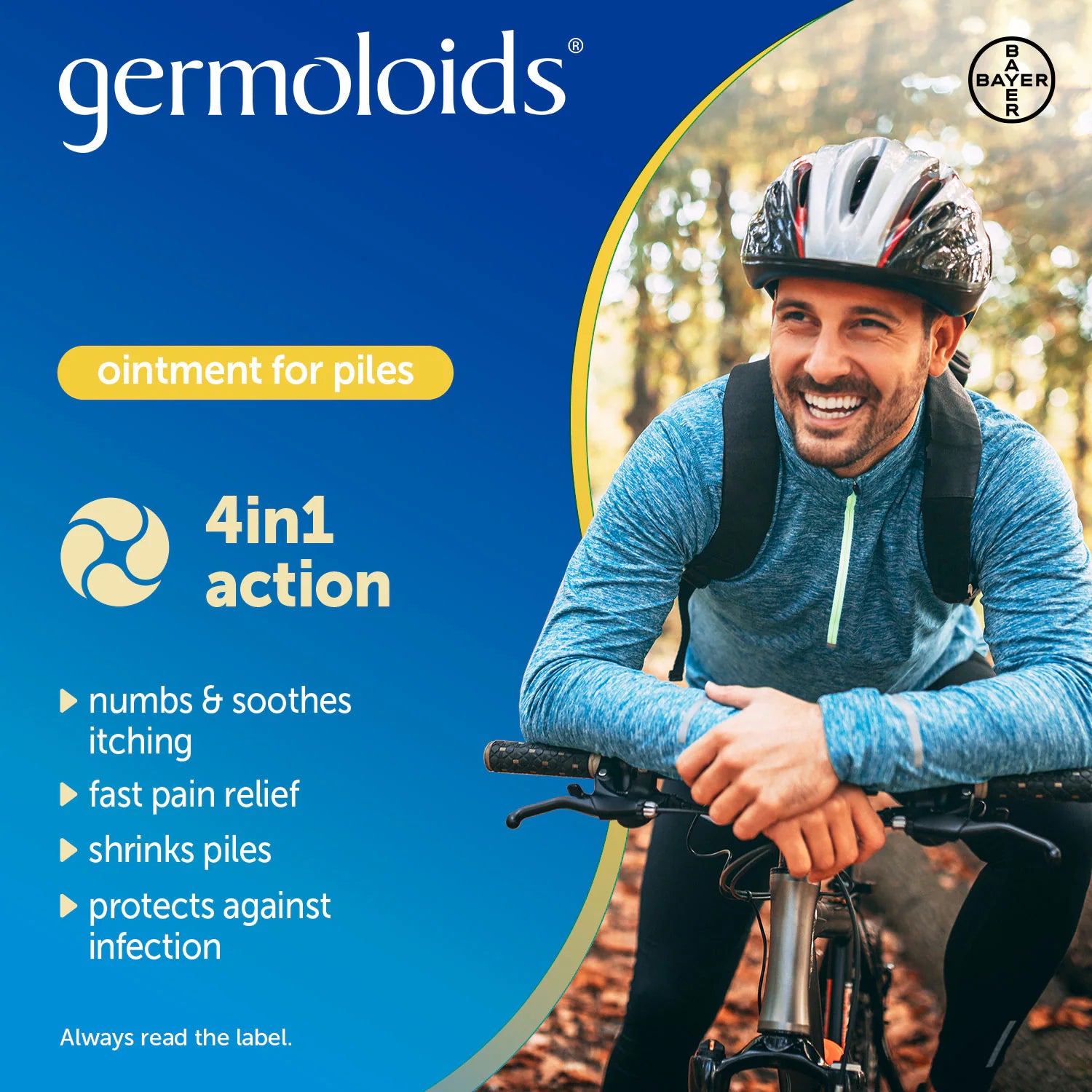 Germoloids Ointment 55ml active ingredient information panel