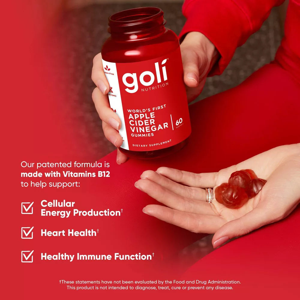 Goli Apple Cider Vinegar Gummies vegan supplement lifestyle image