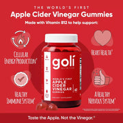Goli Nutrition Apple Cider Vinegar Gummies 60 Count