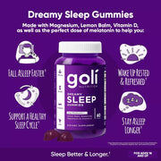 Goli Nutrition Dreamy Sleep Gummies 5mg Melatonin 60 Count
