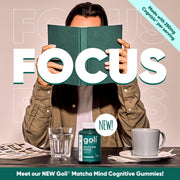 Goli Matcha Mind Cognitive Gummies vegan supplement lifestyle image