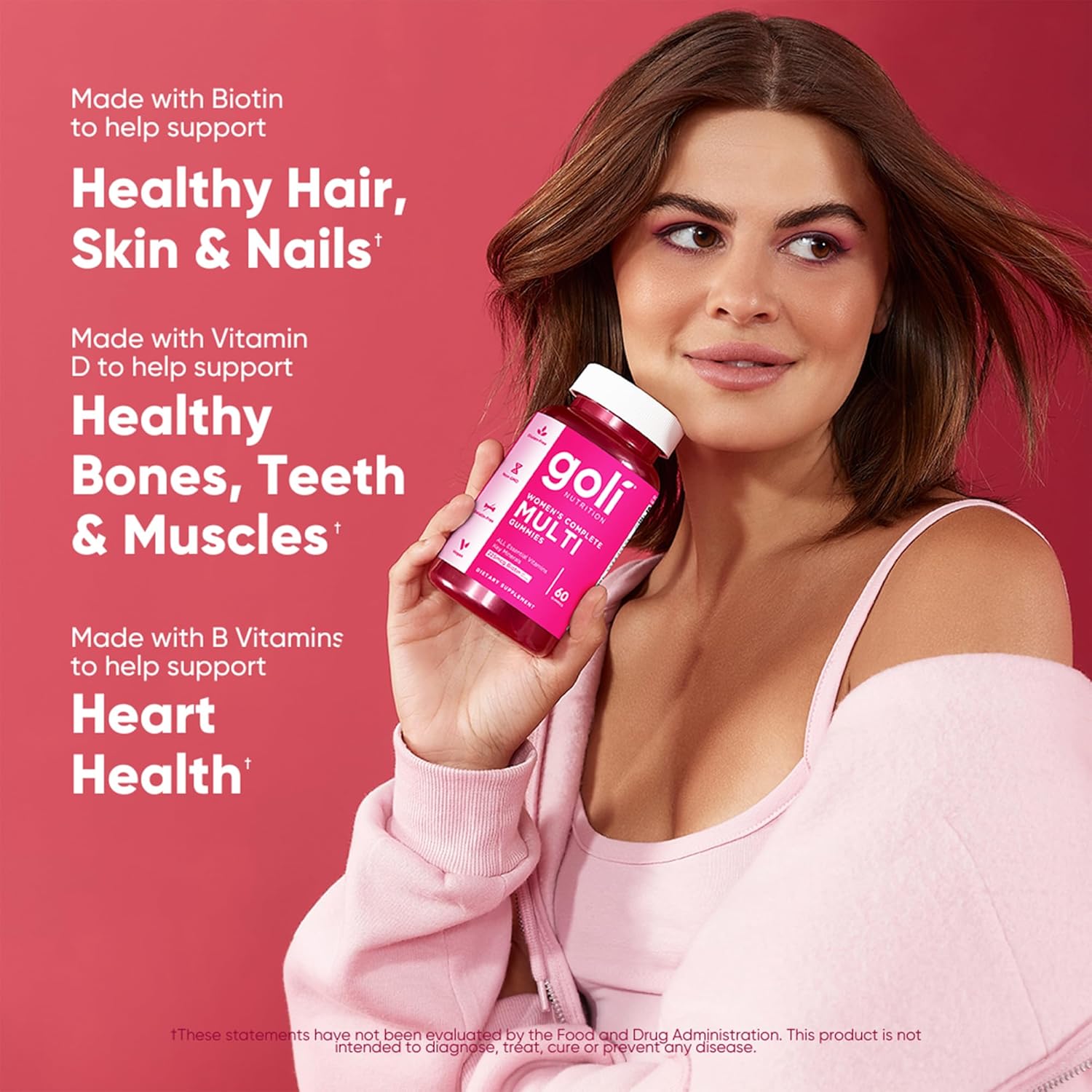 Goli Women's Complete Multi Gummies vegan supplement lifestyle image
