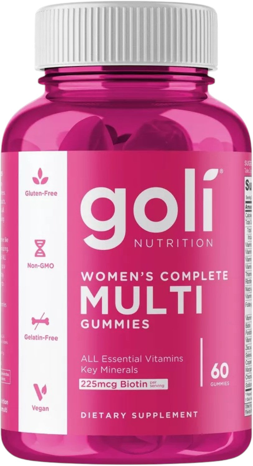 Front Image: Goli Nutrition Women's Complete Multi Gummies bottle 60 count