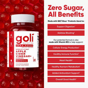 Goli Zero Sugar Apple Cider Vinegar Gummies vegan supplement lifestyle image
