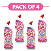Harpic Active Fresh Pink Blossom Toilet Cleaning Gel 750ml Pack of 4