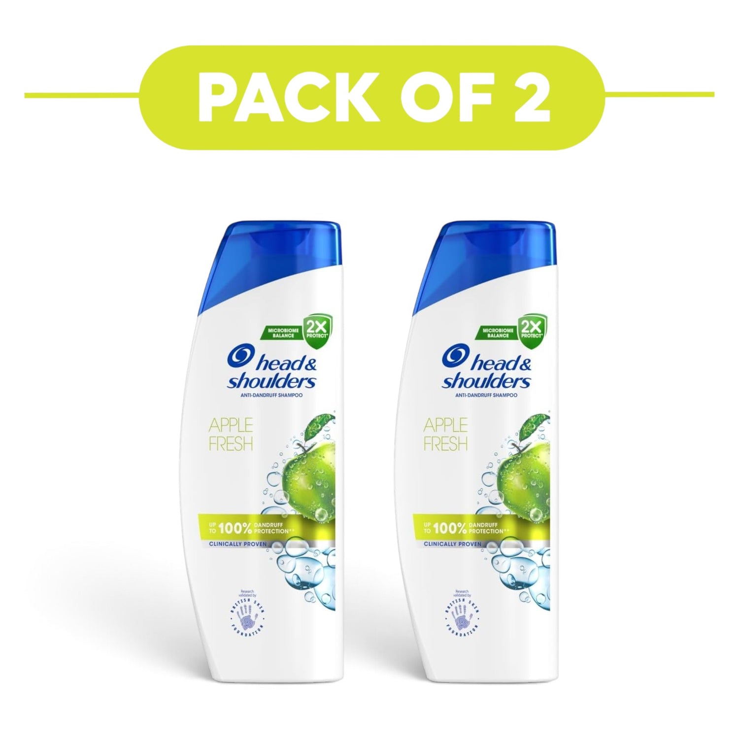 Head & Shoulders Apple Fresh Anti-Dandruff Shampoo 250ml Pack of 2