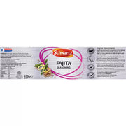 Supplement facts & ingredients image: Schwartz Fajita Seasoning ingredient information packaging 530g
