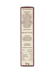 Origin Almond Praline Vegan Protein Bar ingredients and nutrition information 12 x 45g