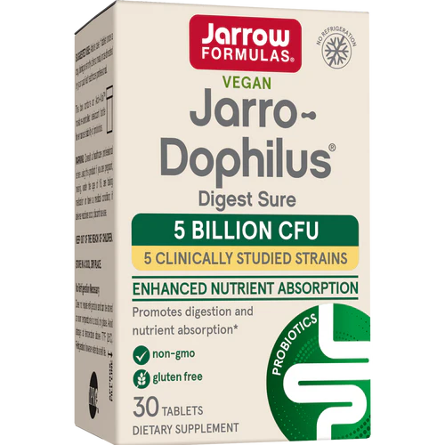 Jarrow Formulas Jarro-Dophilus® Digest Sure 5 Billion CFU 30 Tablets.