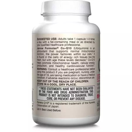 Jarrow Formulas Co-Q10 - 200 mg – 60 Veggie Capsules