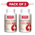 Jarrow Formulas Methyl Folate 1000mcg 100 Veggie Capsules Pack of 2
