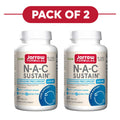 Jarrow Formulas NAC Sustain 600mg 60 Tablets Pack of 2