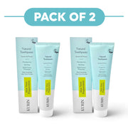Kurin Fluoride Free Natural Aloe Vera Peppermint Toothpaste 100ml Pack of 2