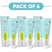 Kurin Fluoride Free Natural Aloe Vera Peppermint Toothpaste 100ml Pack of 6