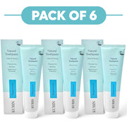 Kurin Fluoride Free Natural Peppermint Toothpaste 100ml Pack of 6