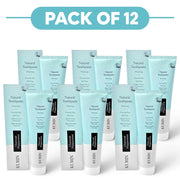 Kurin Fluoride Free Natural Whitening Toothpaste Charcoal Peppermint 100ml Pack of 12