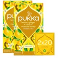 Pukka Organic Lemon, Ginger & Manuka Honey Herbal Tea 34g - 20 Sachets