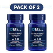 Life Extension MacuGuard with Saffron 60 Softgels Pack of 2