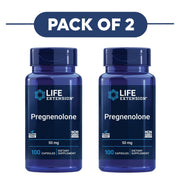 Life Extension Pregnenolone 50mg 100 Capsules Pack of 2