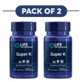 Life Extension Super K Vitamin K2 Plus K1 90 Softgels Pack of 2