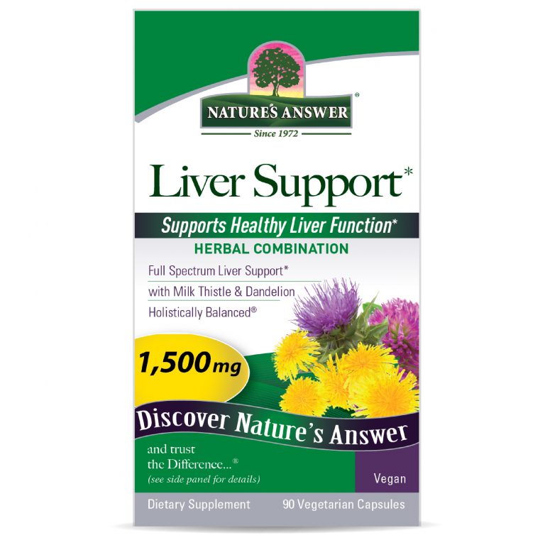 Natures Answer Liver Support supplement packaging on a white background