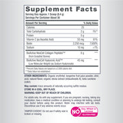 Nutrition label for NeoCell Beauty Infusion collagen powder supplement.
