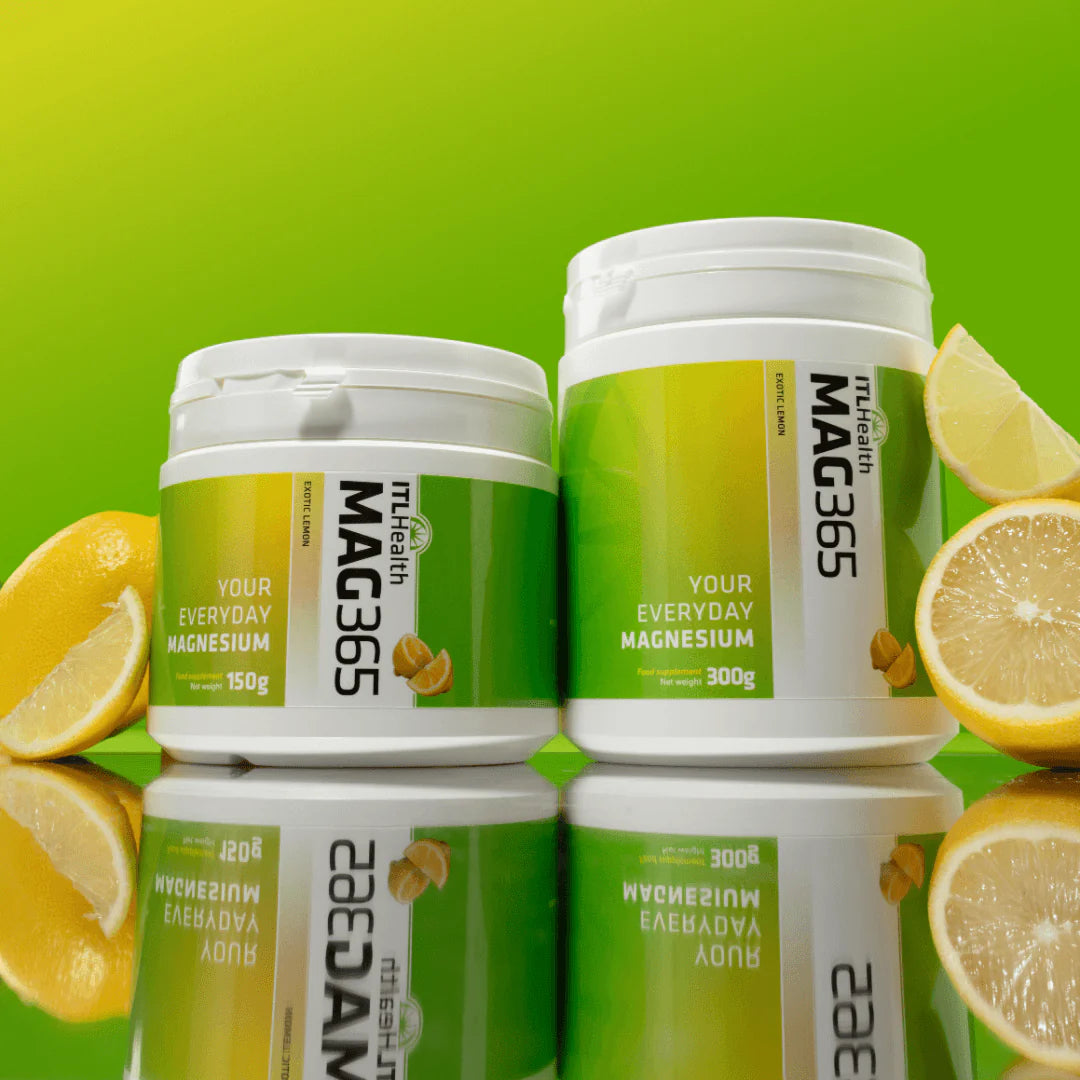 MAG365 Magnesium Citrate Powder, Exotic Lemon - 300g & 150g