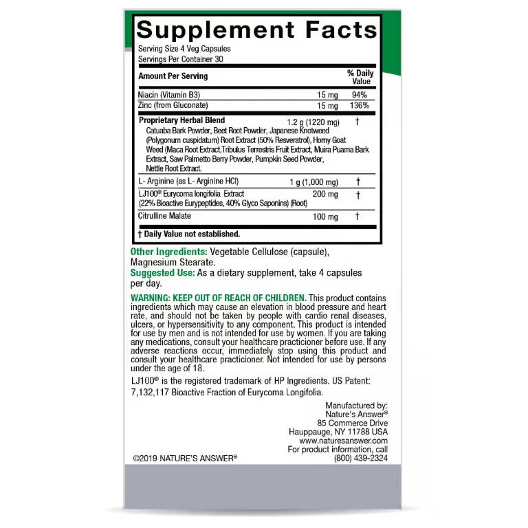 Nature’s Answer Male Complete – 120 Veg Capsules