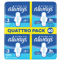 Always Ultra Day Size 3 Sanitary Pads with Wings 40 Pack