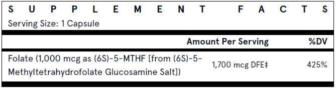 Jarrow Formulas Methyl Folate - 1000mcg Ultra Strength