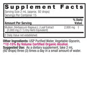 Nature’s Answer Mullein Leaf Fluid Extract, Organic Alcohol – 2,000mg – 30mL