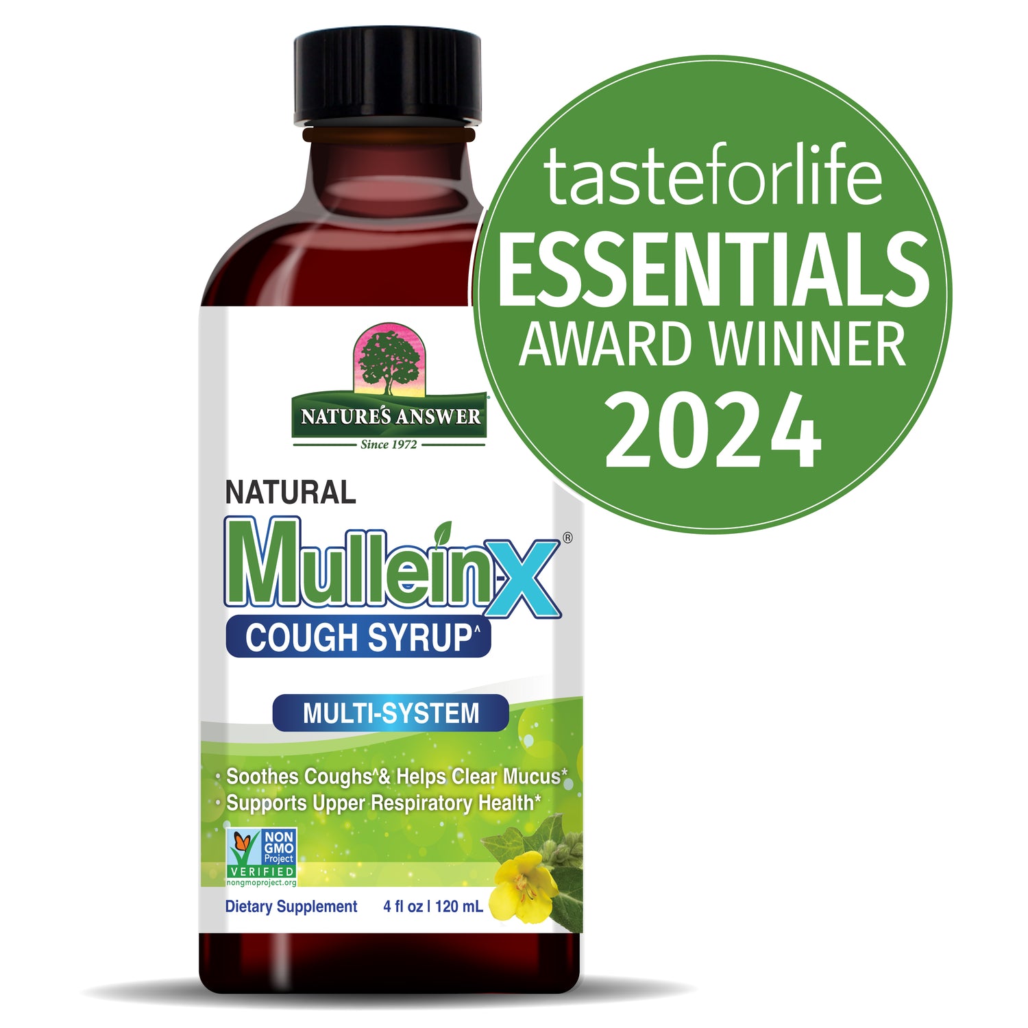 Nature’s Answer MulleinX Natural Cough Syrup Multi-System Support – 120ml