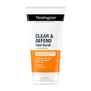 Neutrogena Clear & Defend 2% Salicylic Acid Face Scrub 150ml tube.