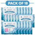 Natracare Safe To Flush Moist Tissues 30 Tissues Pack of 18