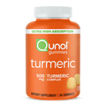 Qunol Turmeric Curcumin Gummies Tangerine 500mg 60 Count