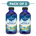 Nordic Naturals Arctic Cod Liver Oil Lemon 237ml Pack of 2