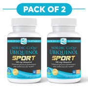 Nordic Naturals CoQ10 Ubiquinol Sport 100mg 60 Soft Gels Pack of 2
