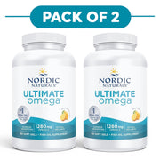 Nordic Naturals Ultimate Omega 1280mg Lemon 180 Soft Gels Pack of 2
