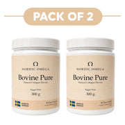 Nordic Omega Bovine Pure Collagen Powder Sugar Free 300g Pack of 2