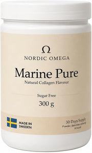 Nordic Omega Marine Pure Collagen Sugar Free Powder 300g container