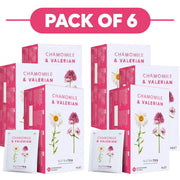 NutraTea Chamomile & Valerian Herbal Tea 20 Tea Bags Pack of 6
