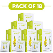 NutraTea Mullein Leaf & Thyme Herbal Tea 20 Tea Bags Pack of 18