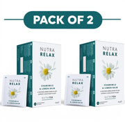 NutraTea NutraRelax Chamomile & Lemon Balm Herbal Tea 20 Tea Bags Pack of 2