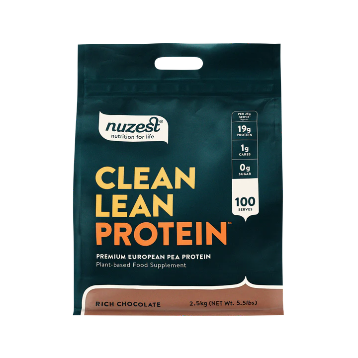 Nuzest Clean Lean Pea Protein Powder tub, Vegan & Allergen-Free. 2.5kg