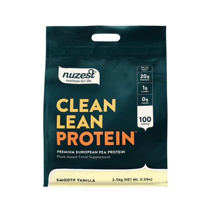 Nuzest Clean Lean Pea Protein Powder tub, Vegan & Allergen-Free. 2.5kg