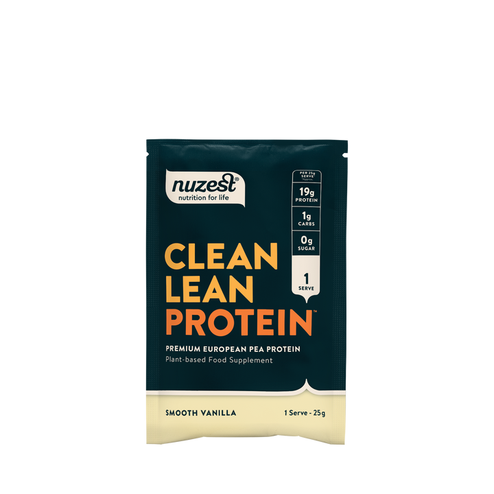 Sachet of Nuzest Clean Lean Vegan Protein Powder Vanilla, 25g